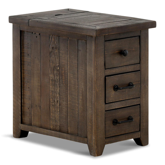 Beckett Chairside Table with Power - alternate view