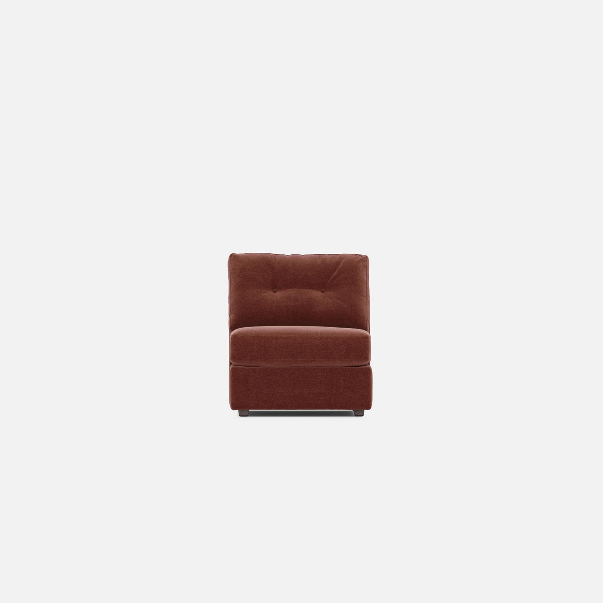 Modular One Armless Chair Merlot