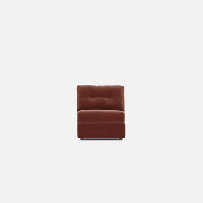 Modular One Armless Chair Merlot