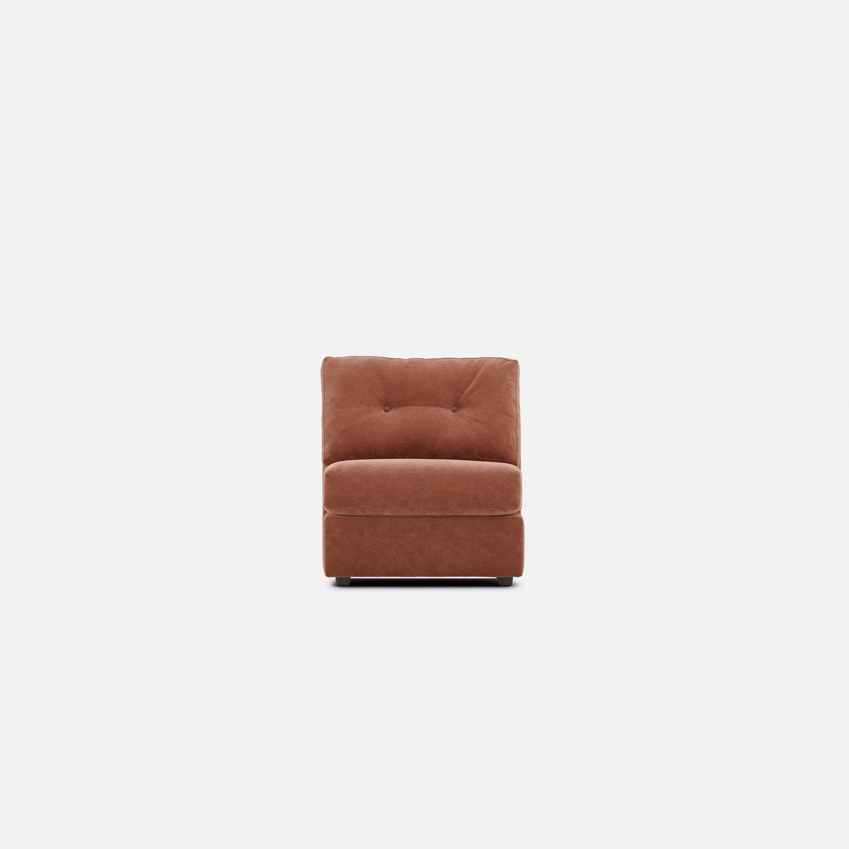 Modular One Armless Chair Cantaloupe