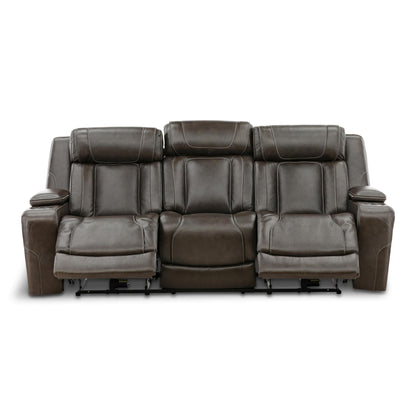 Denver Leather Power Reclining Sofa