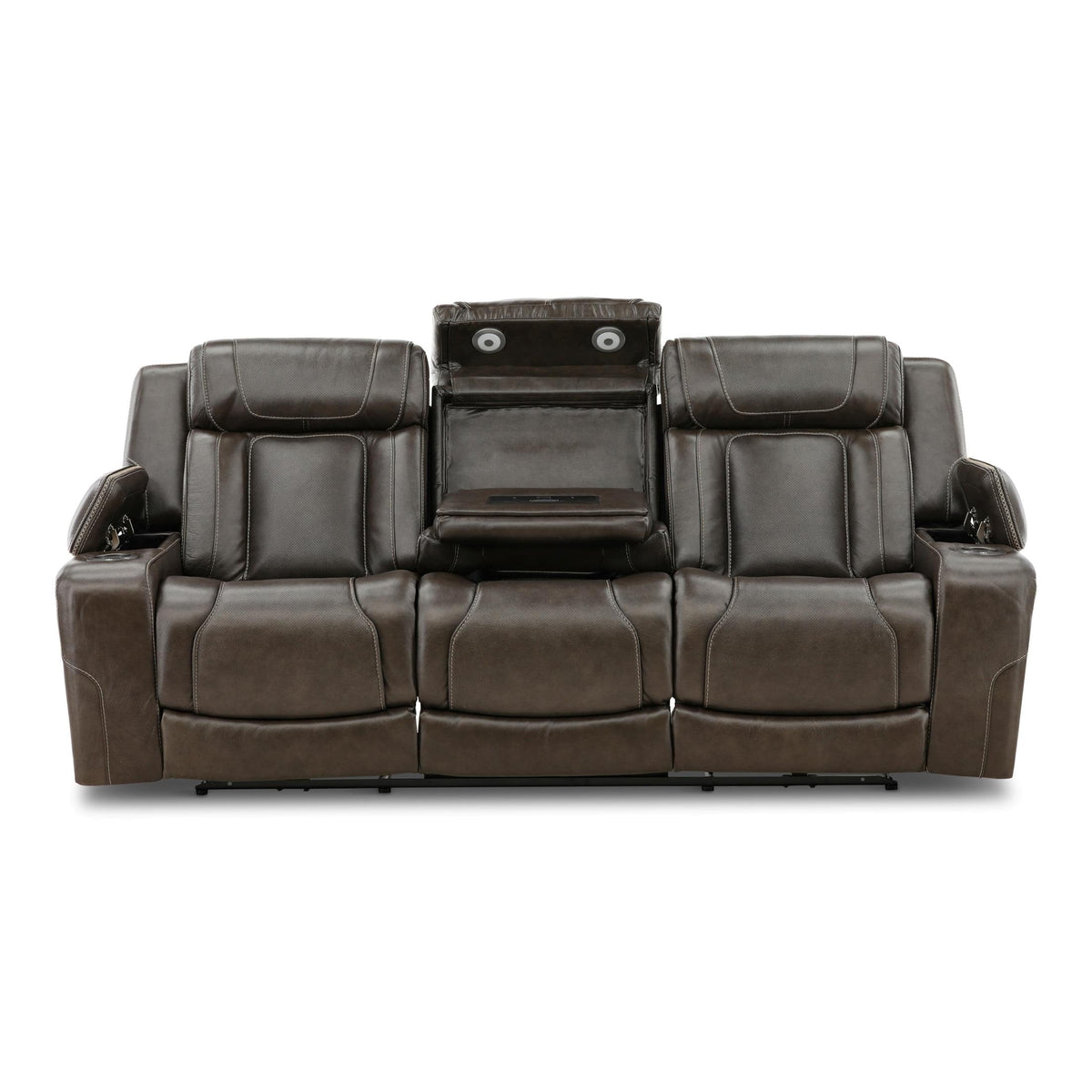 Denver Leather Power Reclining Sofa