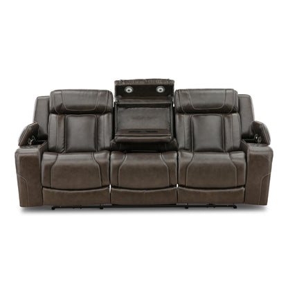 Denver Leather Power Reclining Sofa
