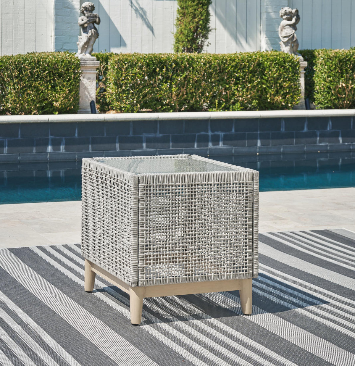 Ashley Seton Creek Outdoor Patio End Table