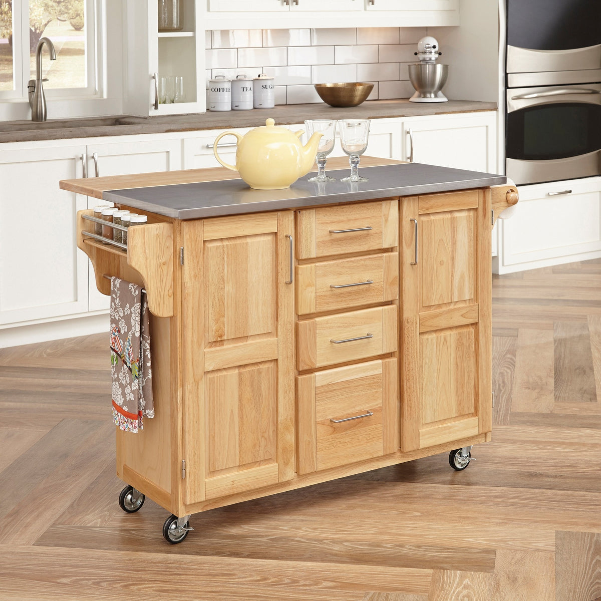 General Line 4 Drawer Kitchen Cart