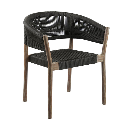 Fineline and Doris Indoor Outdoor 7 Piece Dining Set in Light Eucalyptus Wood - alternate view