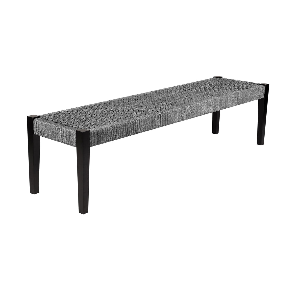 Camino Indoor Outdoor Dining Bench Gray