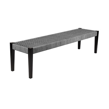 Camino Indoor Outdoor Dining Bench Gray