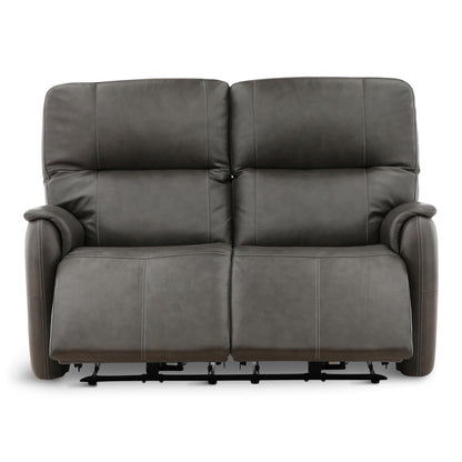 Flexsteel Walker Leather Power Reclining Loveseat
