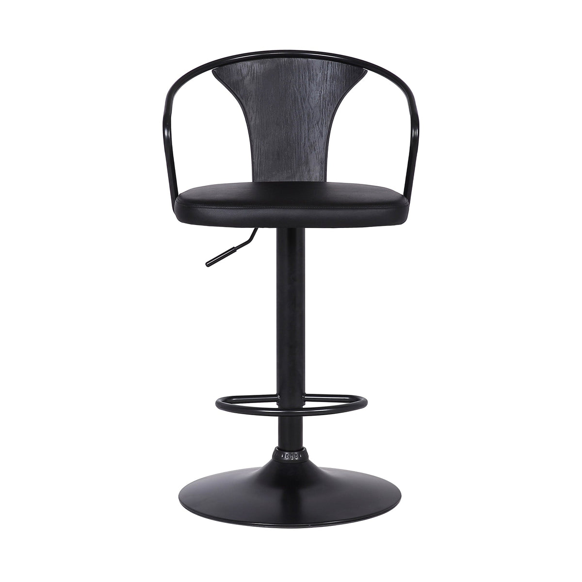 Eagle Adjustable Height Swivel Bar Stool Black