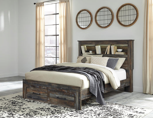Drystan King Bookcase Bed with 2 Storage Drawers - alternate view