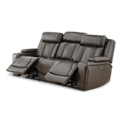 Denver Leather Power Reclining Sofa
