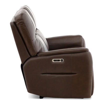 Flexsteel Walker Leather Power Reclining Loveseat