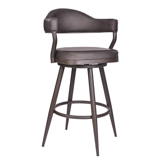Justin 26" Counter Height Swivel Bar Stool - alternate view