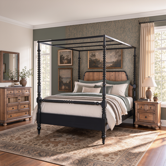 Vintage Market Canopy Bed - alternate view