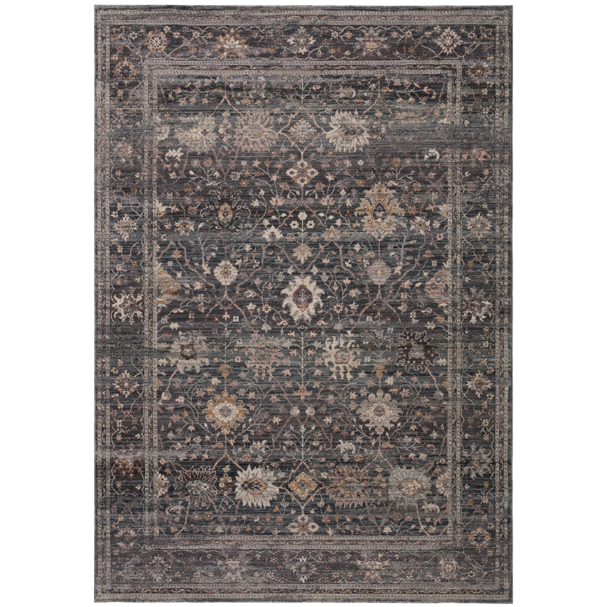 Lyra Ink/Multi-Colored Rug 9'3" x 13'