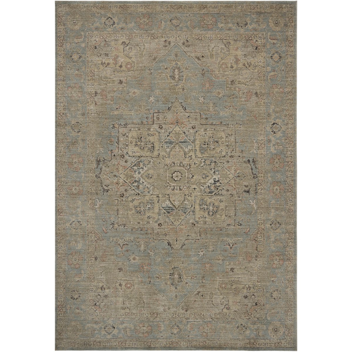 Briar Sky/Moss Rug 9'3" x 13'