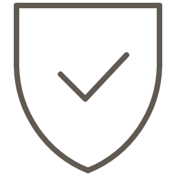 simple protective shield icon