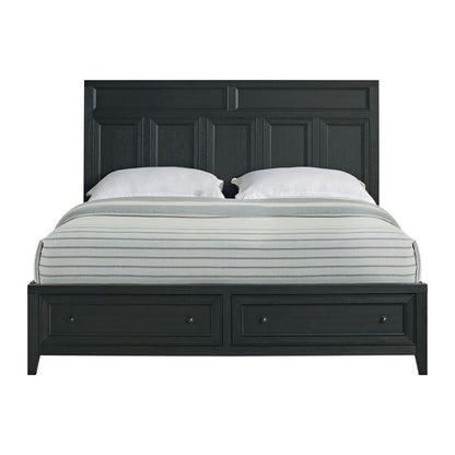 Reed King Storage Bed-Black